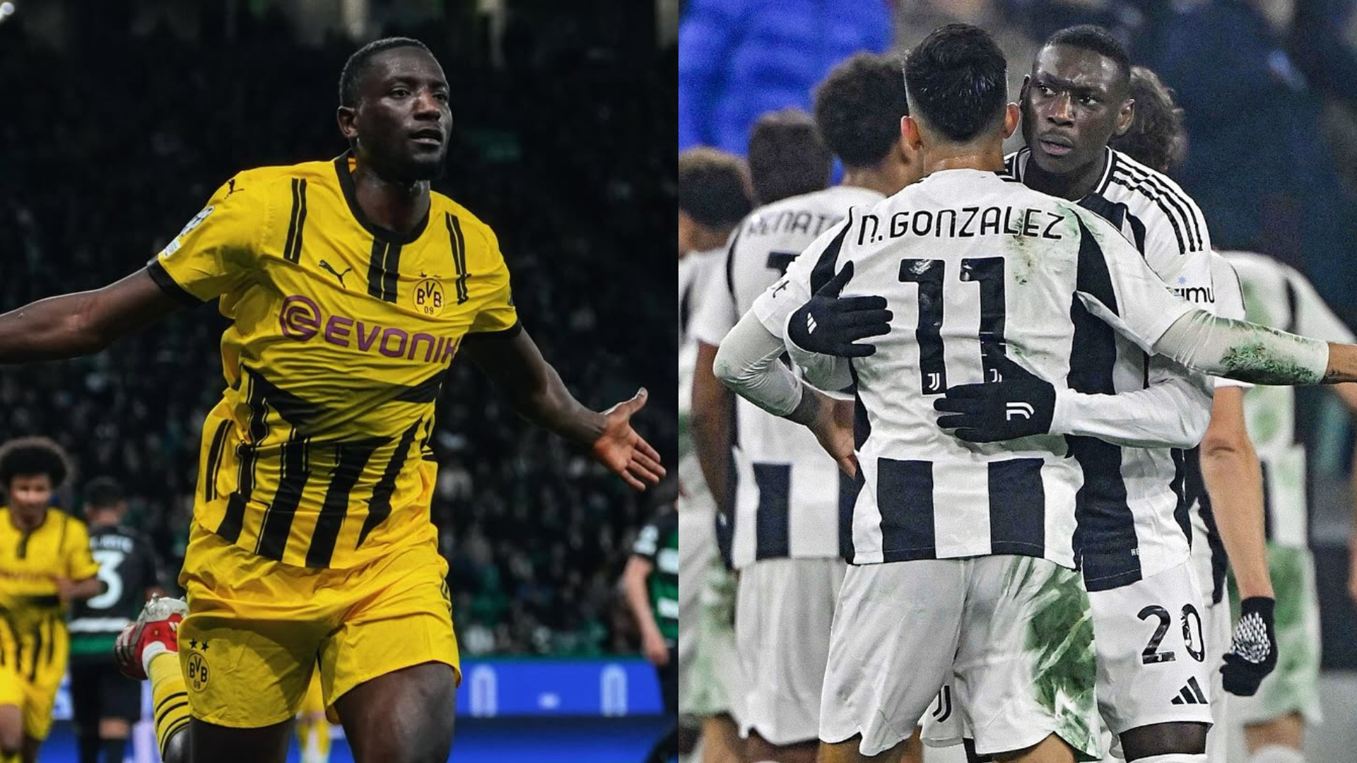 Dortmund and Juventus Claim Champions League Playoff Wins